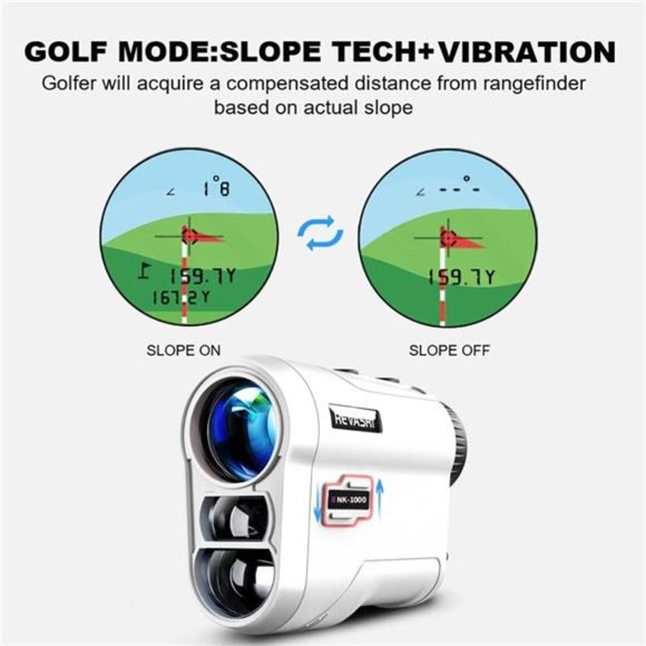 Golf Rangefinder with Slope & Pin Lock Vibration,External Slope Switch for Golf - Picture 4 of 6